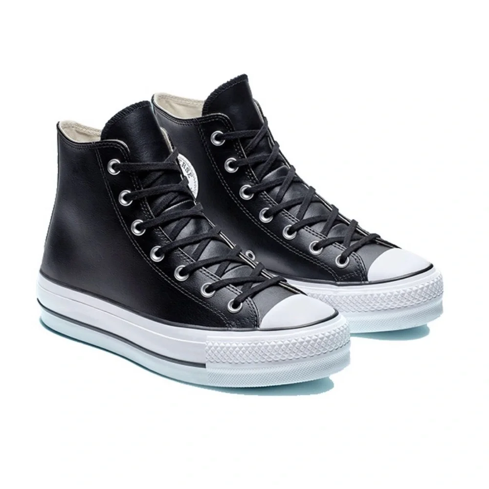 Converse All Star Chuck Taylor All Star Platform Clean Leather High Top - Picture 3 of 5
